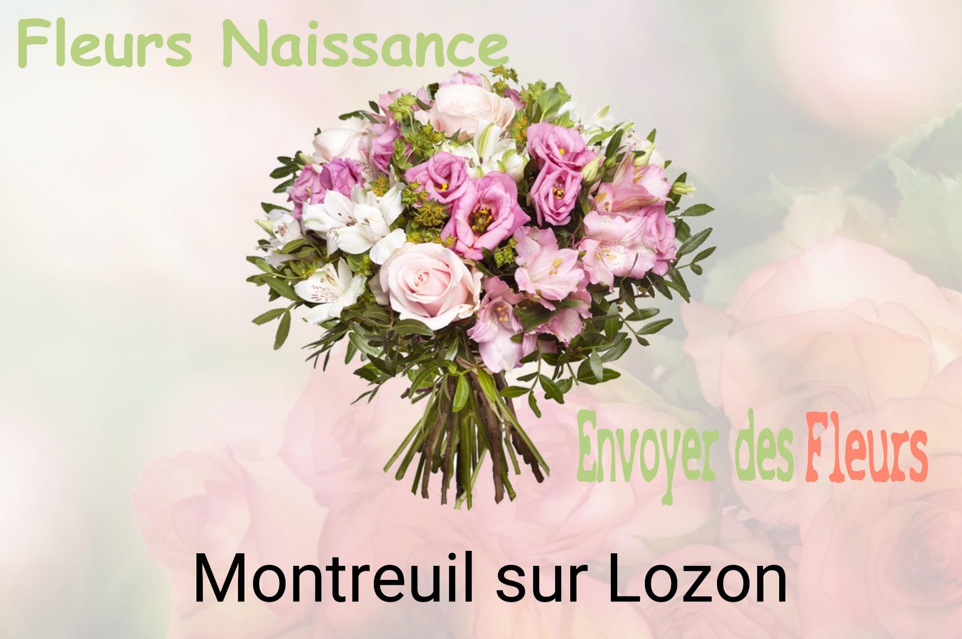 Bouquet de fleurs de naissance livré à Montreuil-sur-Lozon