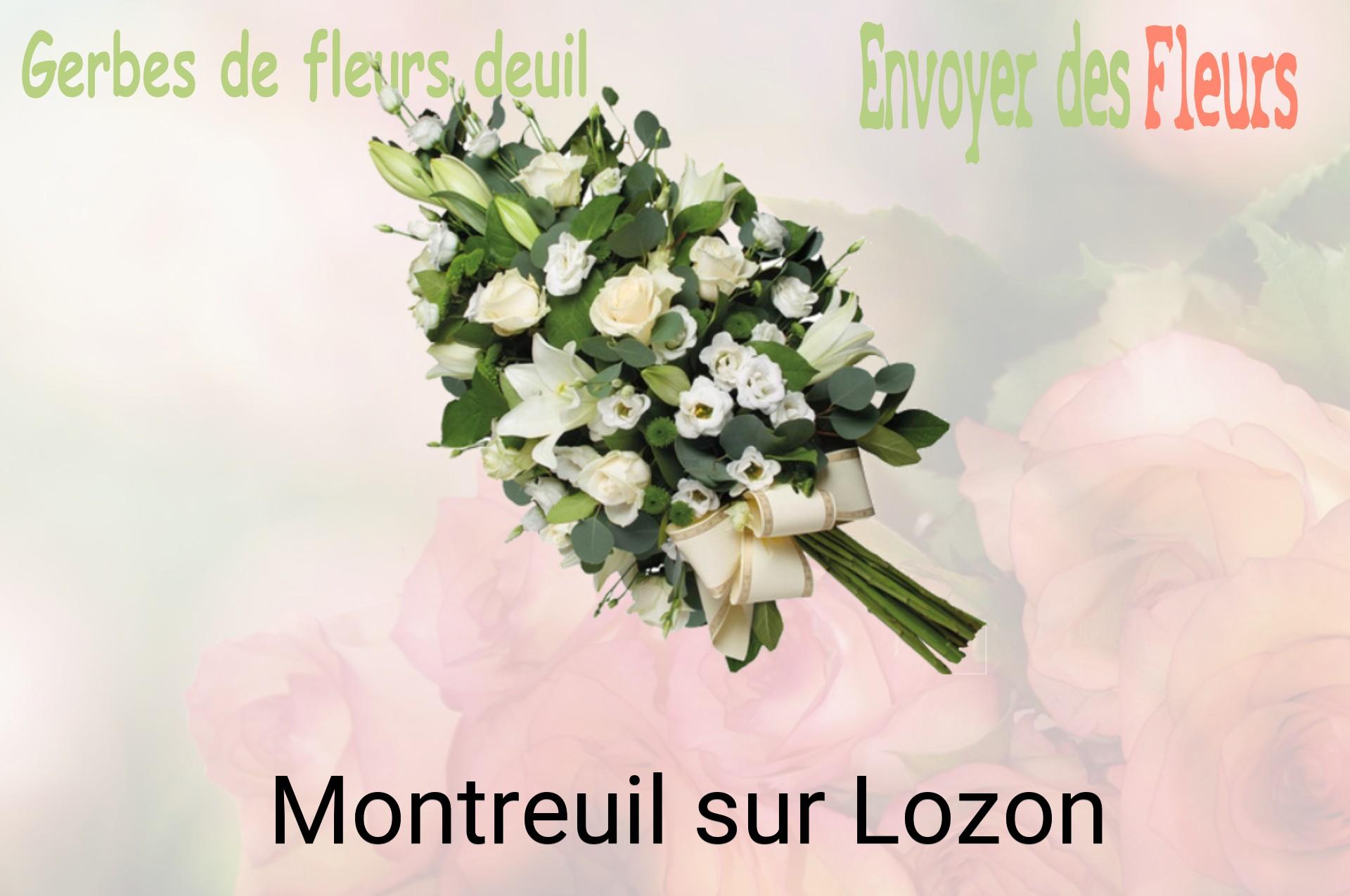 Gerbe de fleurs de deuil livrée à Montreuil-sur-Lozon